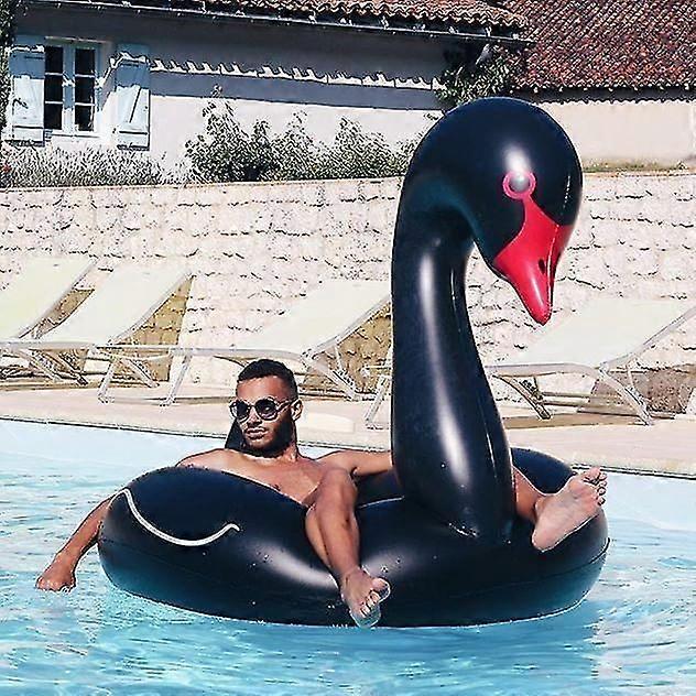 Swan Shaped Inflatable Floating Swimming Pool Ring_yyc
