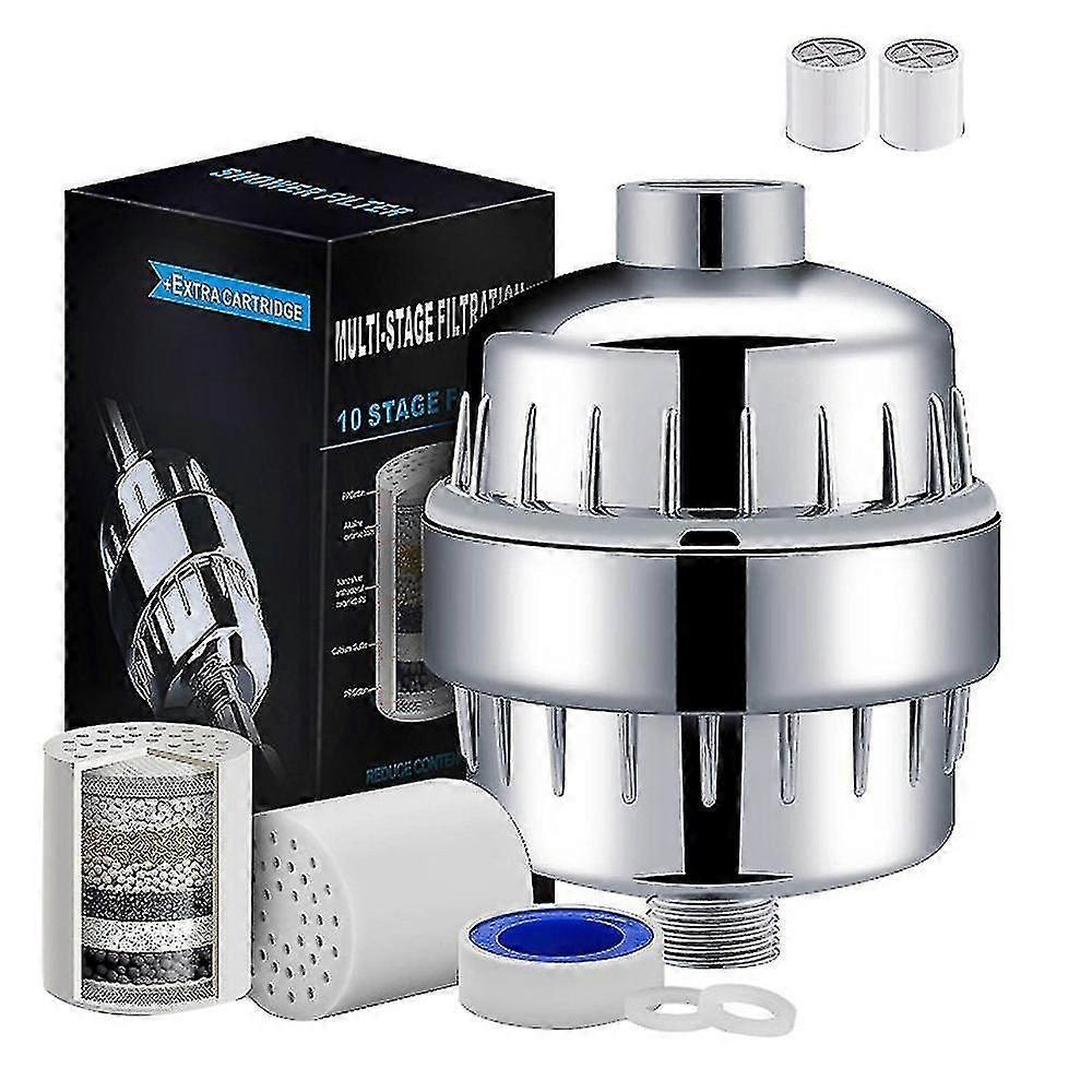 10 Stage Shower Filter,shower Water Filters Universal Replaceable Shower Head Water Purifier Hard Water Filter
