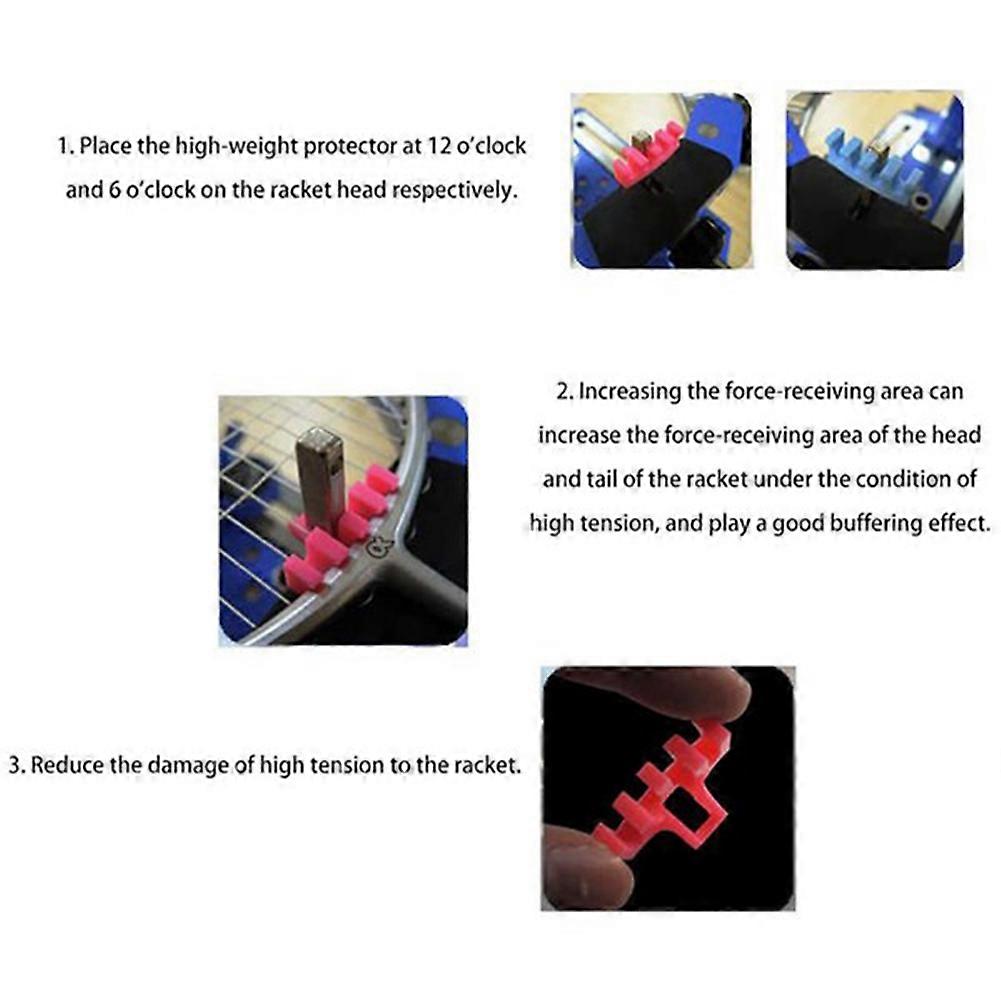 1Pcs Badminton Stringing Machine Tool Racket Load Spreader Adapter Universal Protector Attachment,Blue