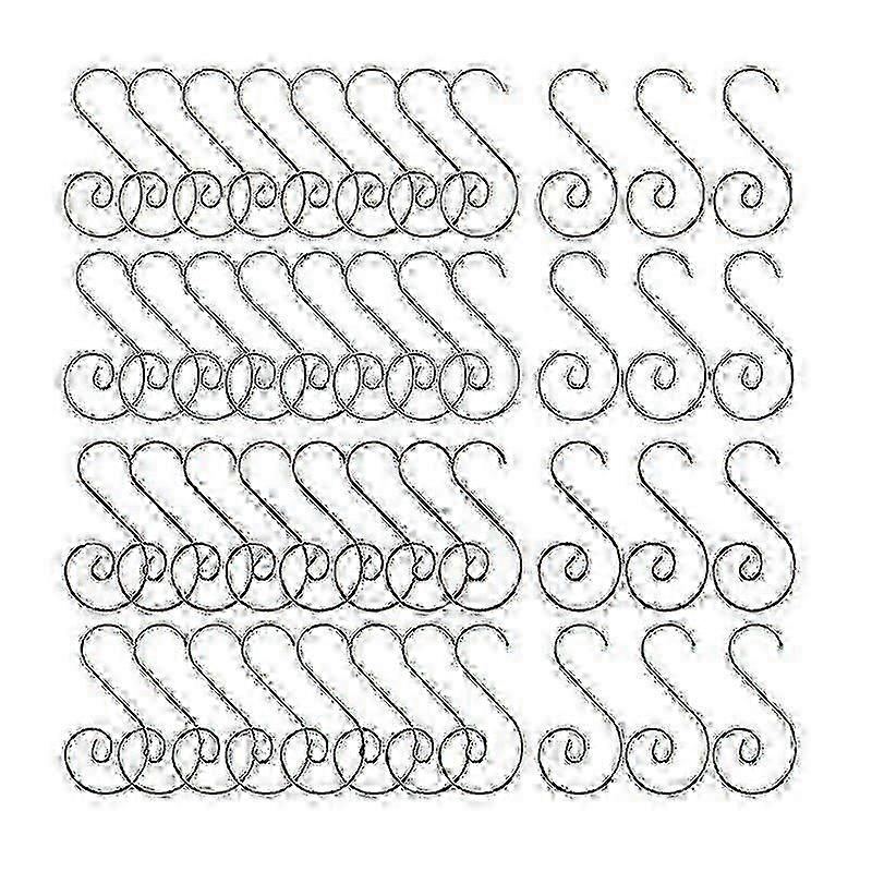 Metall S-Form Weihnachtskugel Kleiderbügel, verschiedene Farben, 100er Pack