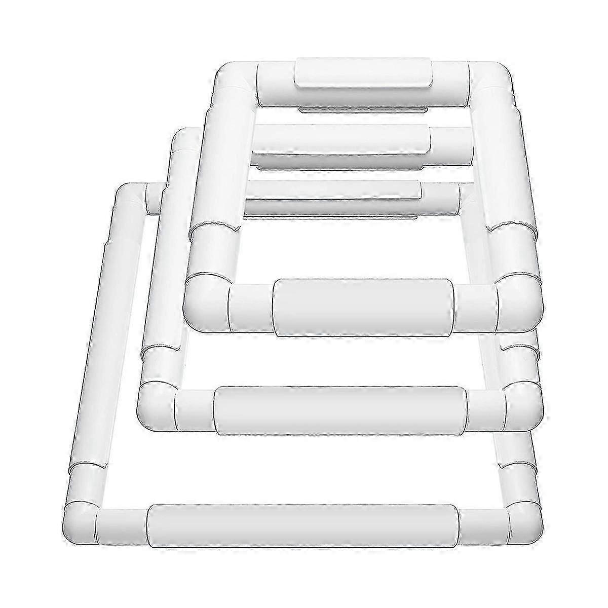 Rectangular White Embroidery Hoop Frame DIY Sewing Tool for Quilting