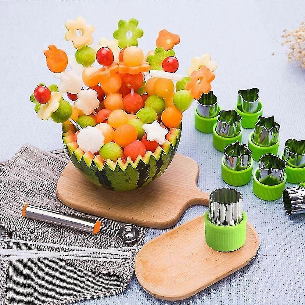 12個クッキーカッターステンレススチール野菜フルーツビスケットカッター形状セット金型パターン、子供用ベーキング料理食品装飾