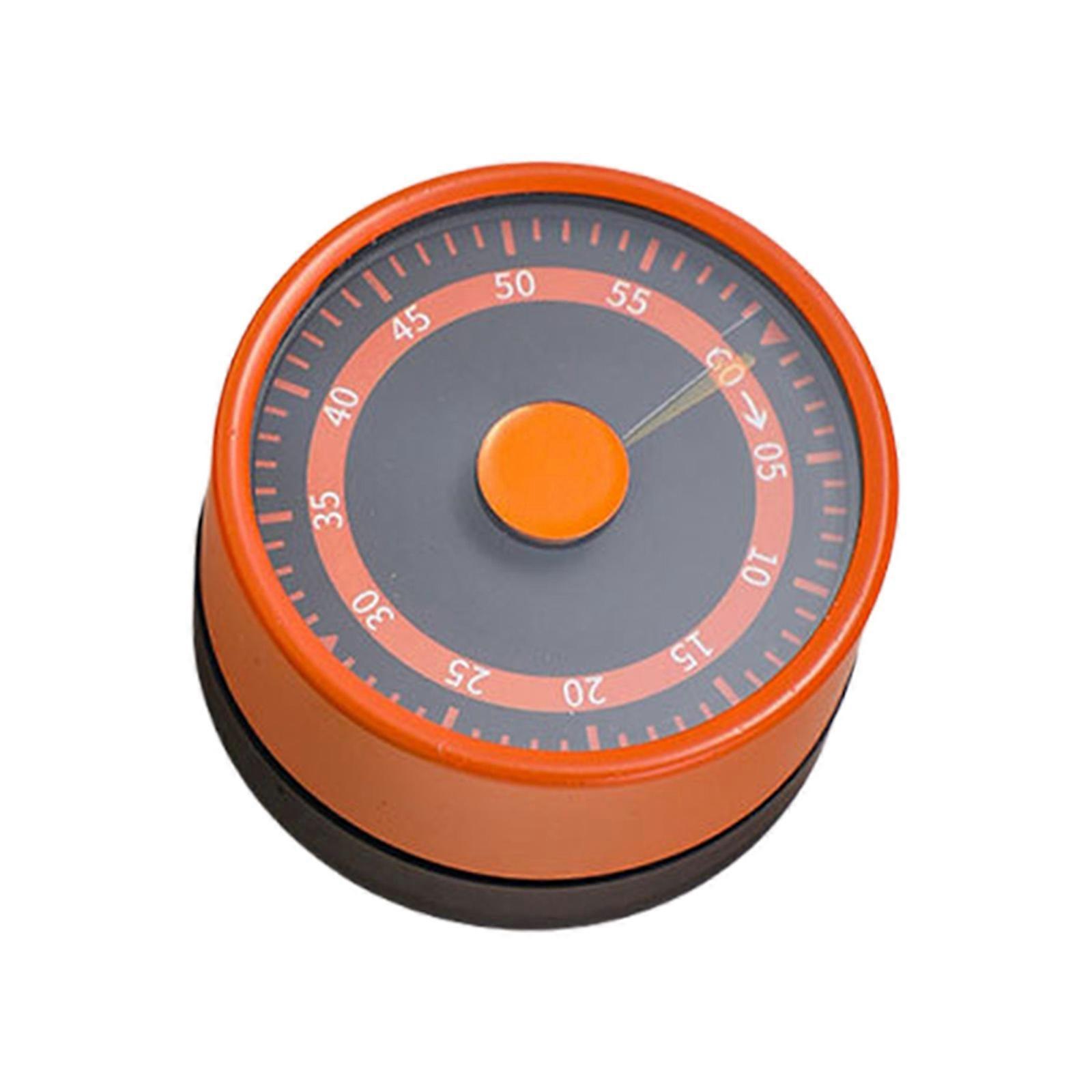 Magnetic Base Mechanical Easy Read Display 60 Control Office Kitchen Use  Vital Orange