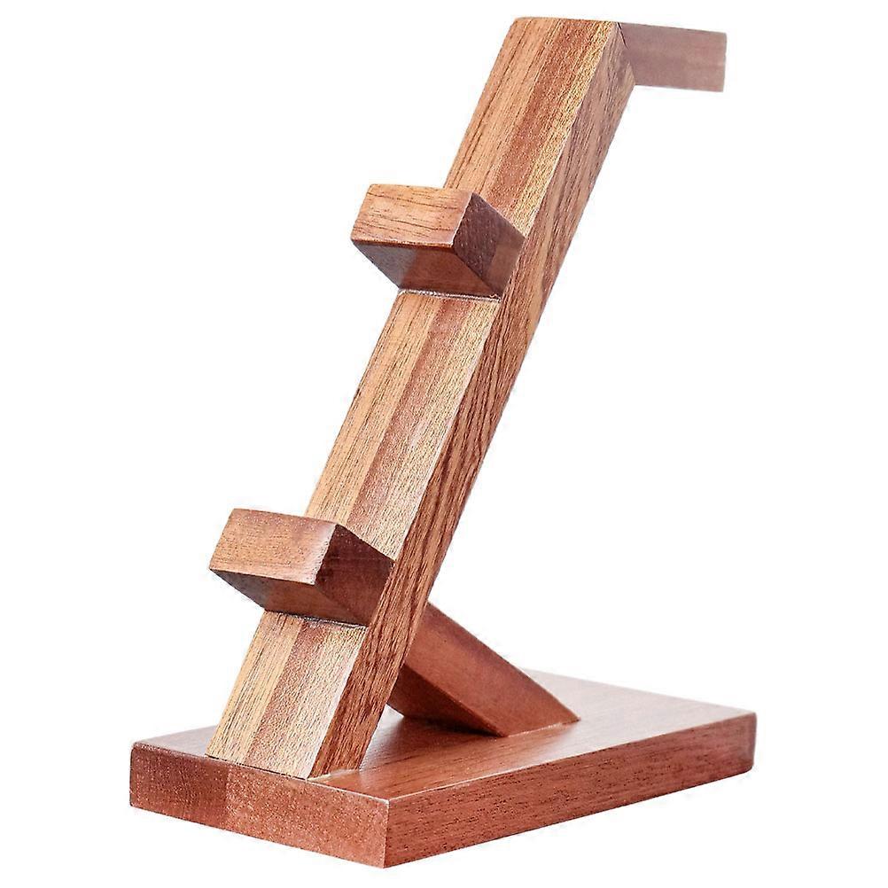 Controller Stand Holder Game Controller Storage Rack Home Use Brown Wood 1Pcs