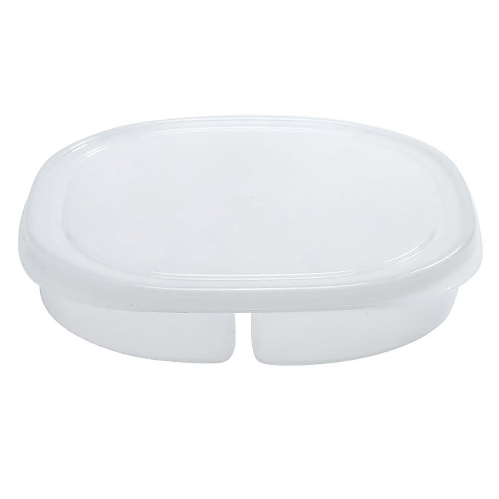 Reusable 4 Compartment Meal Prep Food Storage Container with Lid for Fruits Vegetables Meat Portion Control