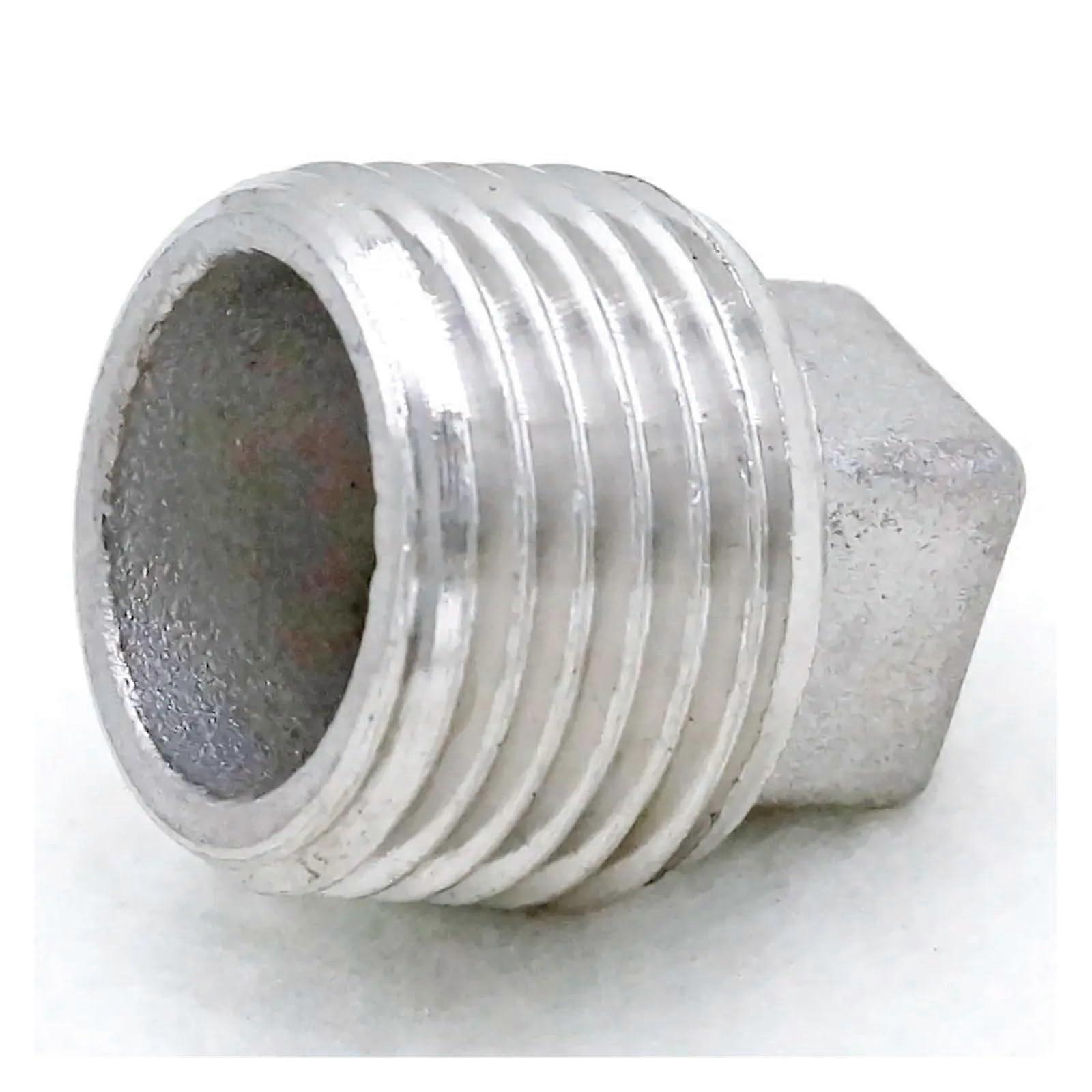 304 Stainless Steel Pipe Fitting 1/2' Male Thread Square Head Countersunk Threaded Connector 2.5MPa