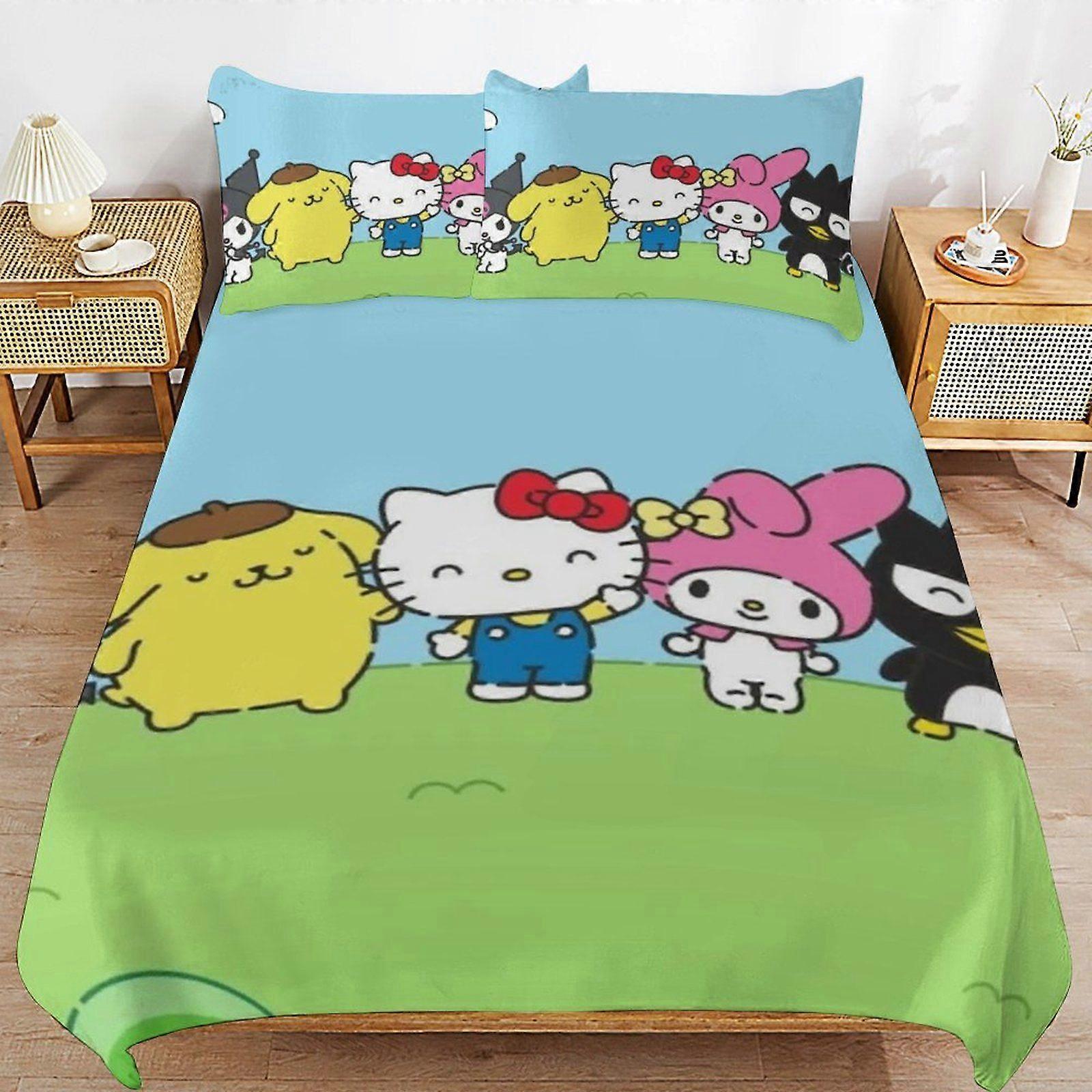 r367 Sanrio Chococat Luxurious Soft Feel Durable Weave Structure for Cozy Sleep Duvet Cover Sets with Zipper Access n367