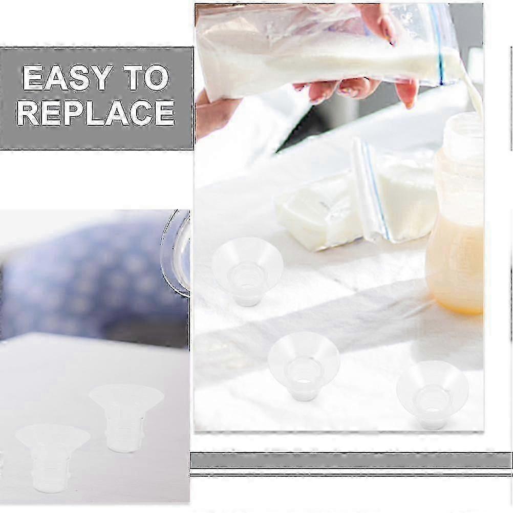 8 pcs Breast Pump Flange Inserts Silicone Flange Inserts Replacement Flange Inserts-YuJia