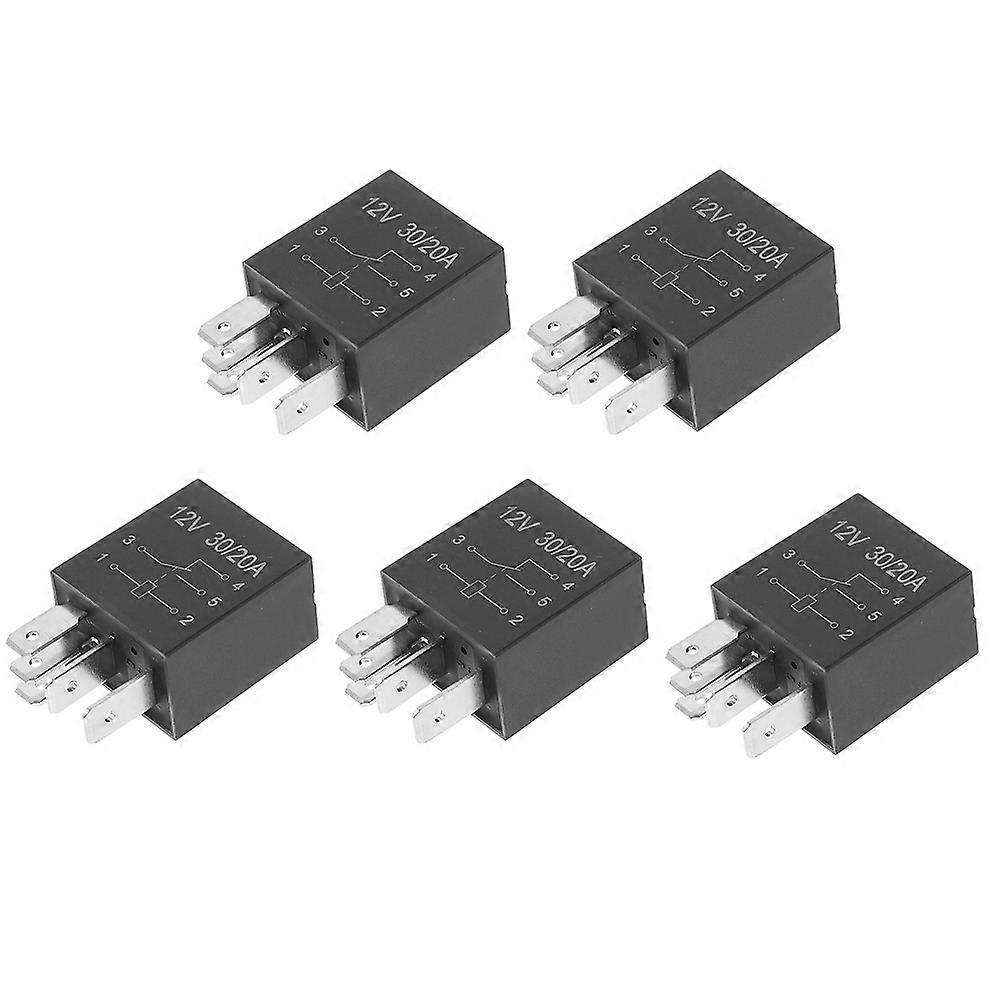 5pcs Automotive Relay 12 Volt Relay 5 Pin 30a Auto Relay Switch Accessory