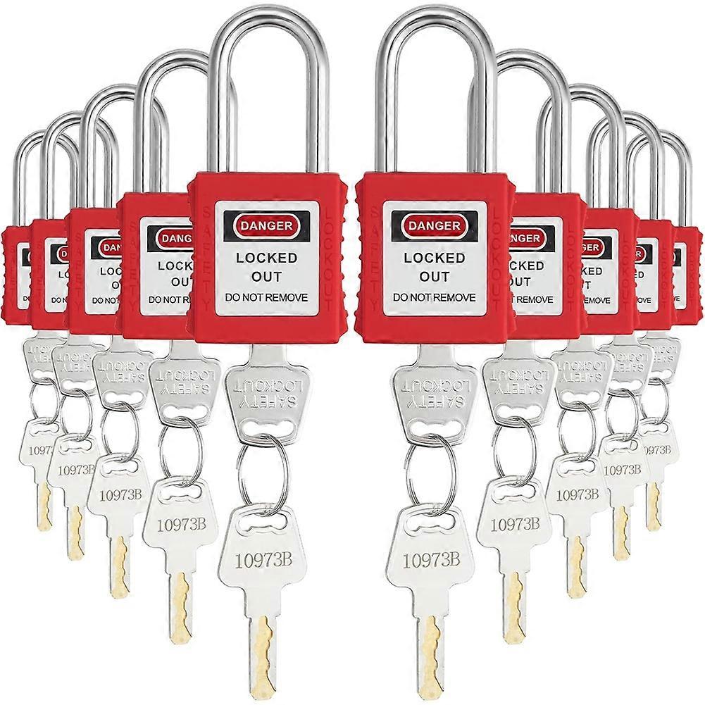 Lockout Tagout Locks Set,10 PCS Safety Lockout Padlocks,Lock Out Tag Out Safety Padlocks for Electrical Lockout Tag Out