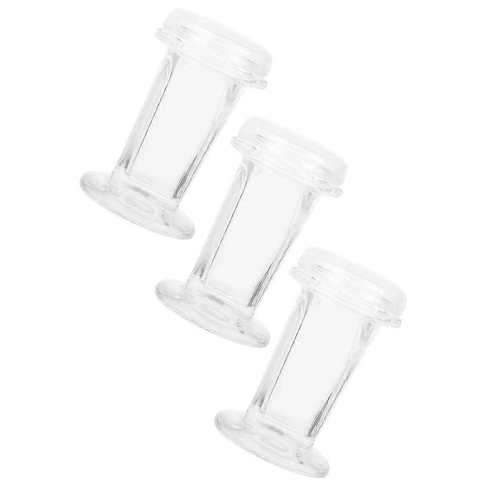 3pcs Glass Lid Staining Jar Holds 5 Microscope Slides, Clear Glass Staining Jar for Cell Samples Histology and Clinical Labs 60ml
