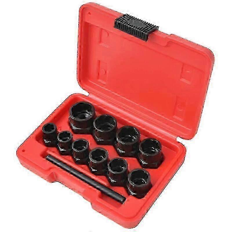 Damaged Bolt/nut Extractor Kit Steel 11 Pcs Hand Tools