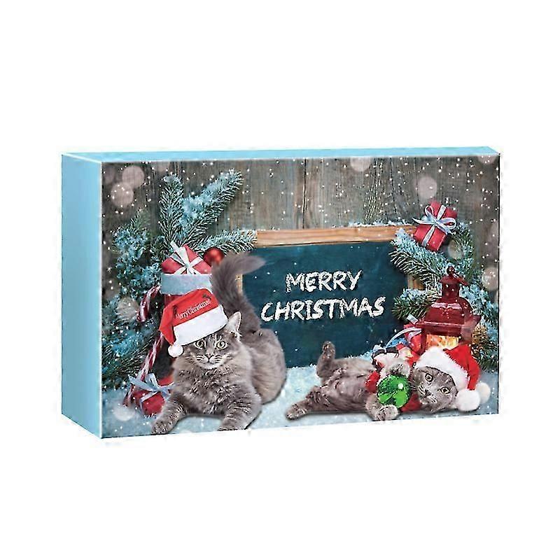 Christmas cat blind box 24pcs, Christmas countdown rubber duck blind box, Christmas advent calendar creative toy rubber duck 24-compartment toy