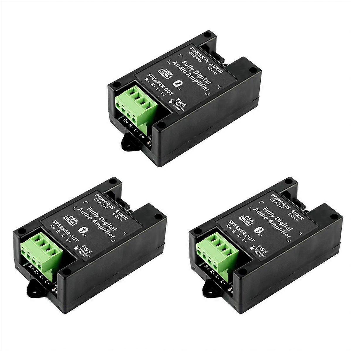 3X Bluetooth Audio Amplifier Board Digital to Analog Audio Amplifier Board Converter for Background 