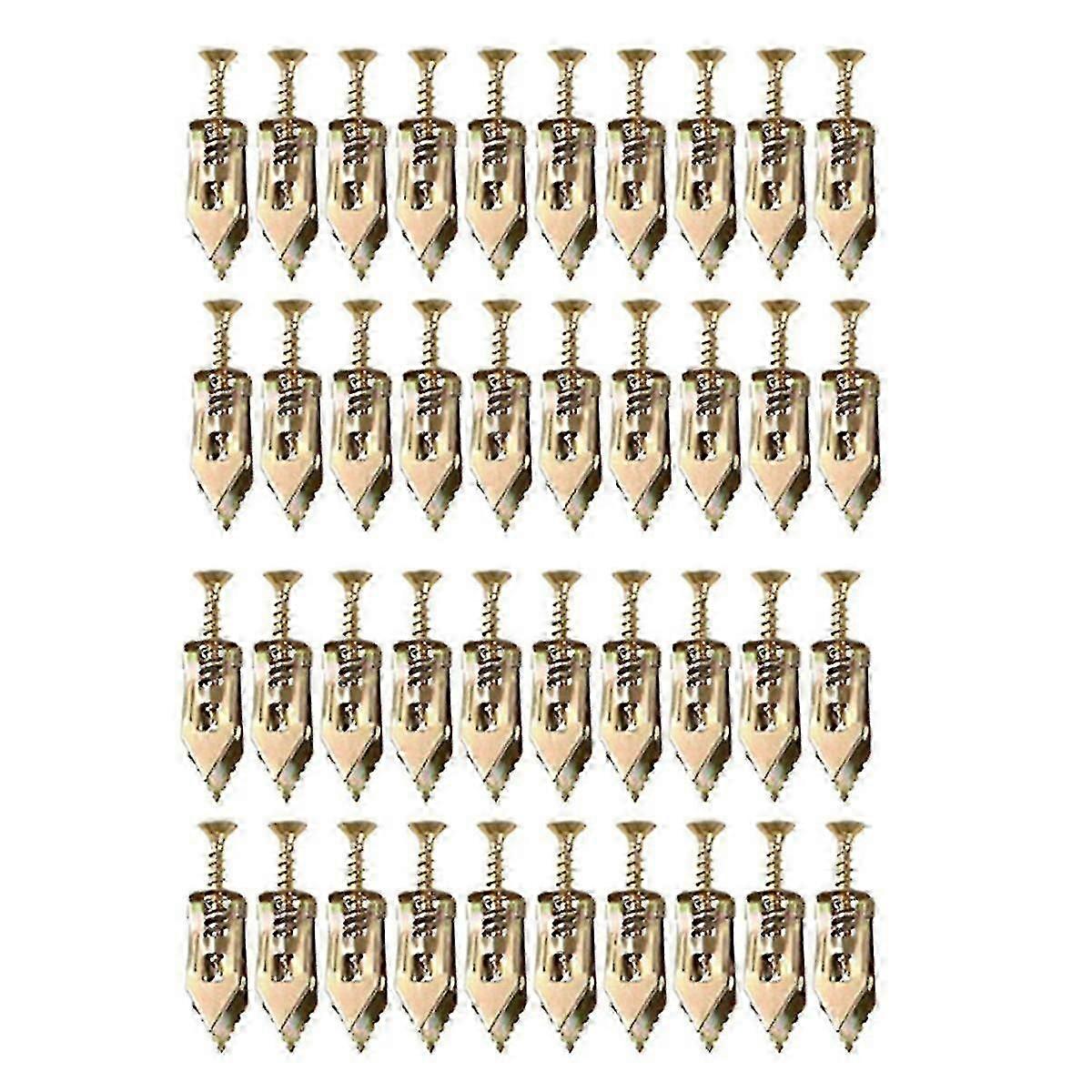 100PCS Upgraded Wall Anchors with Screws, Self-Drilling Design for Quick Setup