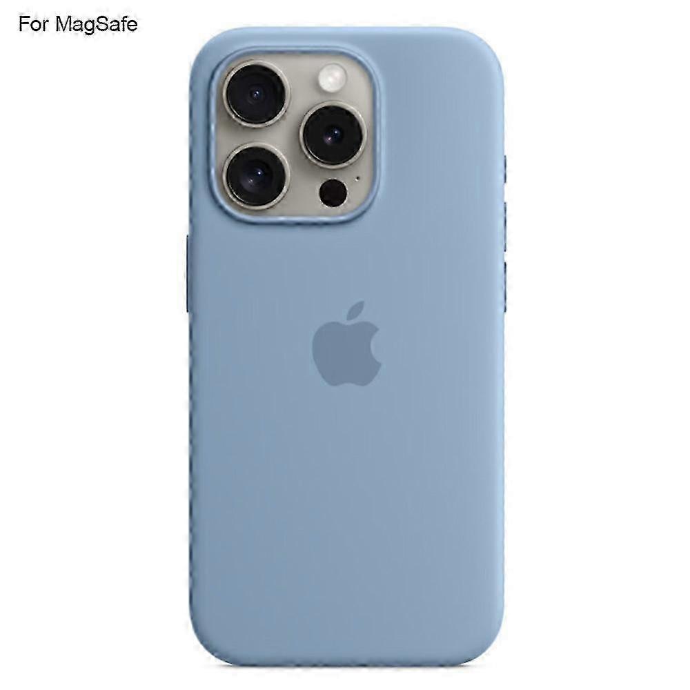 For iPhone 15 Pro Case Compatible with MagSafe Liquid Silicone Phone Back Cover