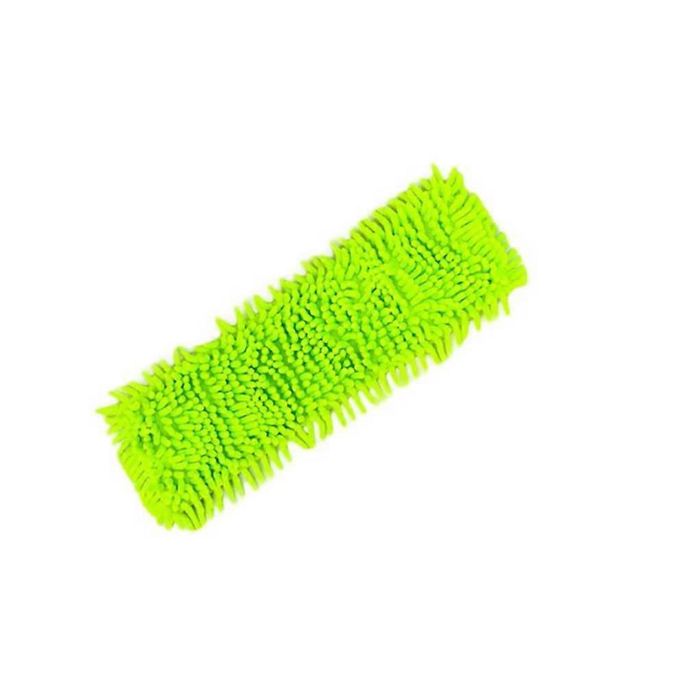 Chenille Mop Replacement Head Pad for Floor Dust Cleaning, Reusable Flat Mop Accessory, Green