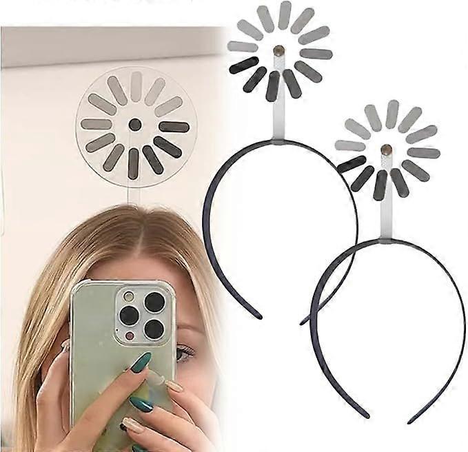 Loading Creative Headband Hairpin - 2025 New Rotating Headband Brain Is Loading, Funny Loading Symbol Hair Bands, Humorous Gift for Student Worker