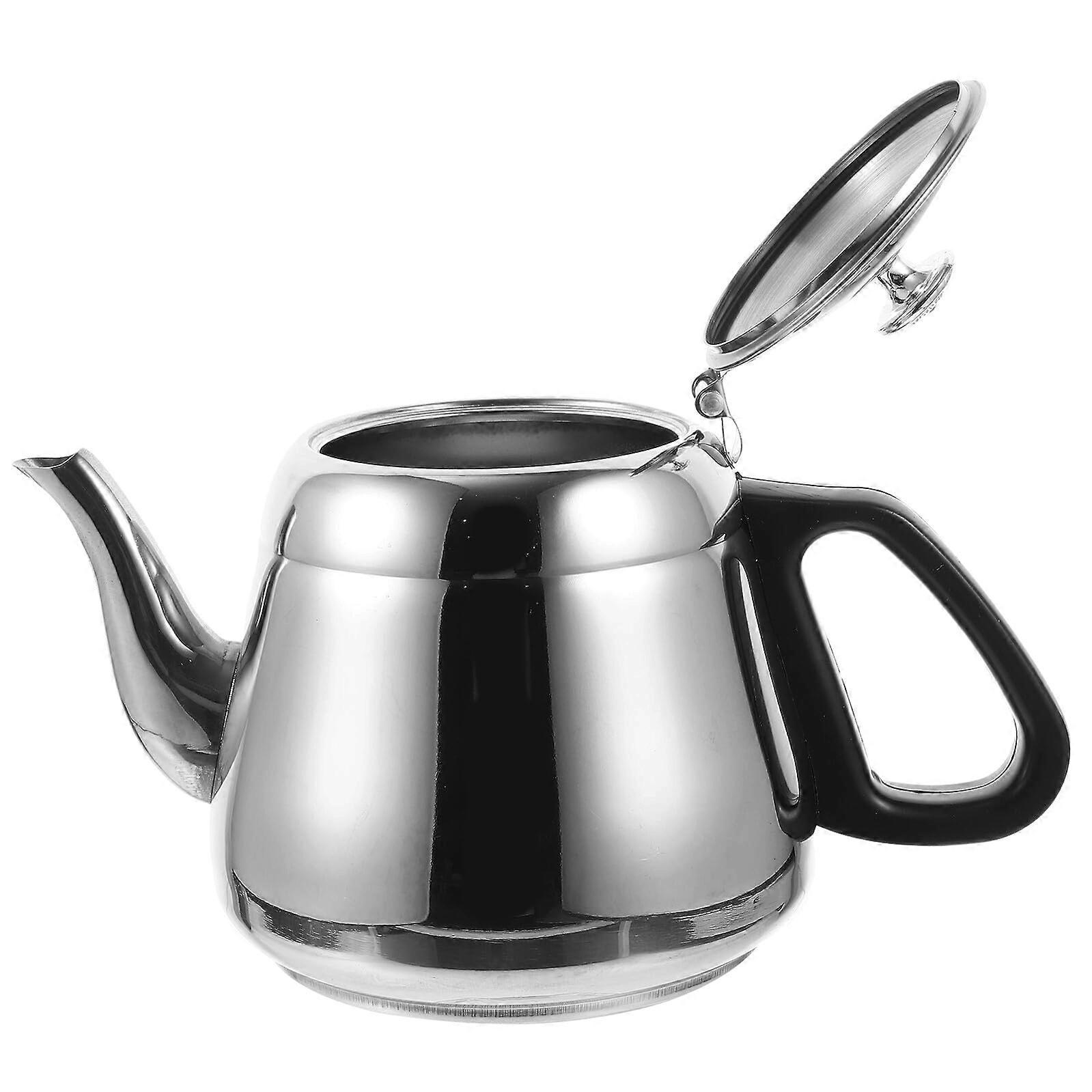 Stainless Steel Whistling Kettle with Cool Touch Handle, Large Capacity Teapot for Stovetop Gas and Electric