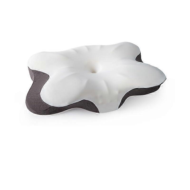 Cervical Memory Foam Pillow for Neck Pain Relief and Spine Alignment, White