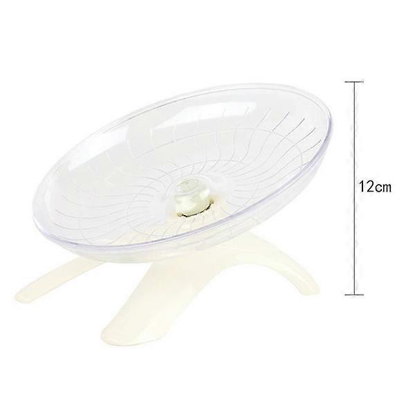 Flying Saucer for Pet Hamster Training Squirrel Wheel Hamster Mouse White