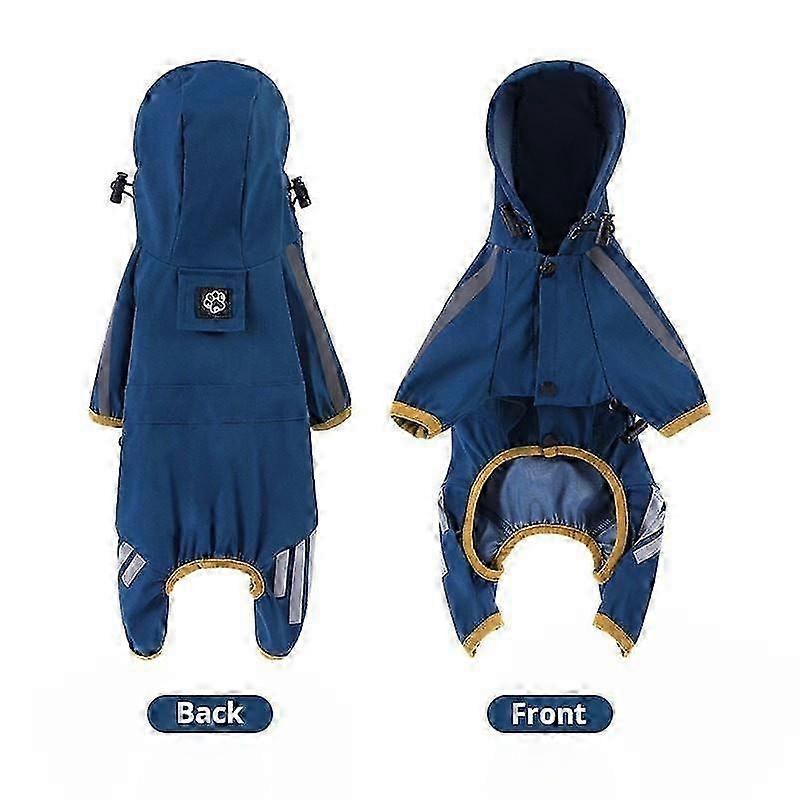 All-Inclusive Pet Raincoat with Feet Covers and Adjustable Buckle Closure