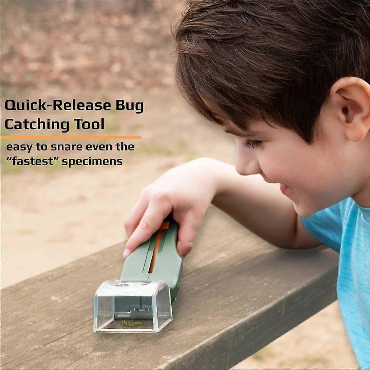 Quick-Release Bug Catching Tool and Magnifier for Spider