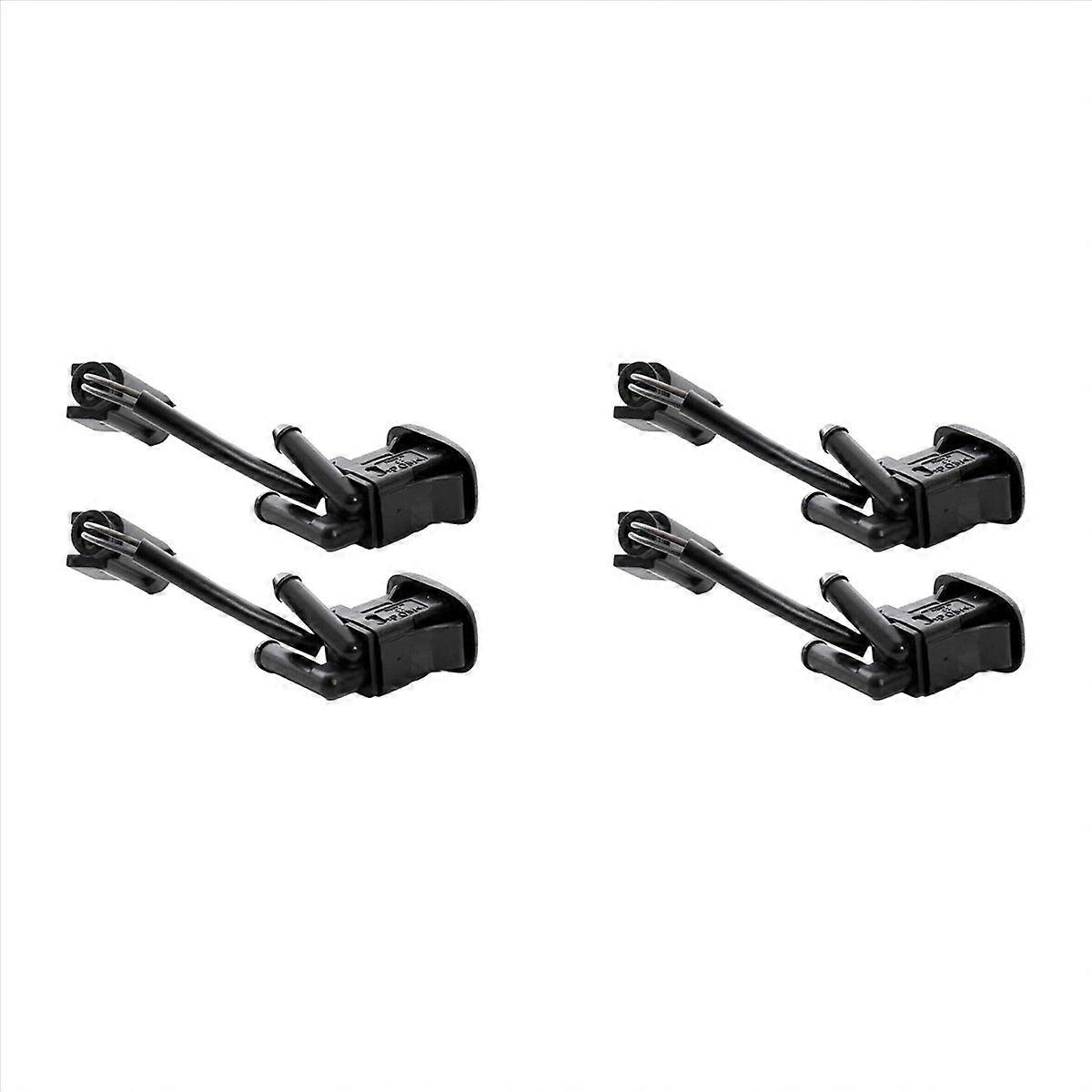 1 Pair Windshield Washer Nozzle Heated Dual Inlet Squirter Jet