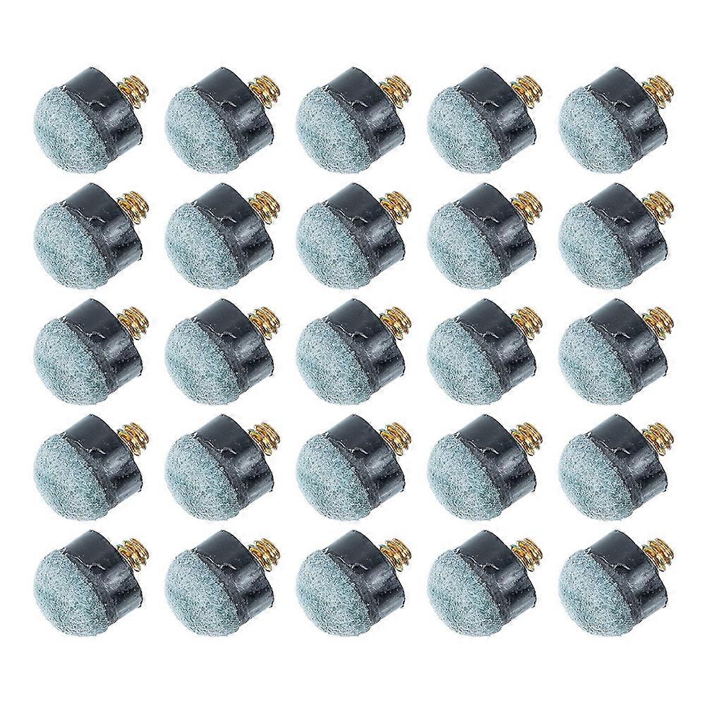 Blue Billiard Cue Tips for Protection 25Pcs Replacement Pool Tips