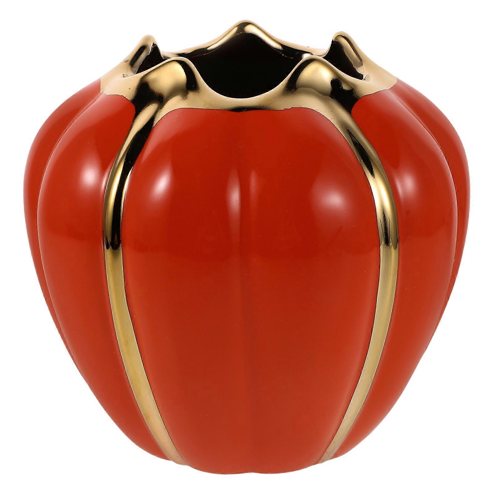 Pumpkin Utensil Holder Ceramic for Storage Use 1 Piece Fall Kitchen Decor