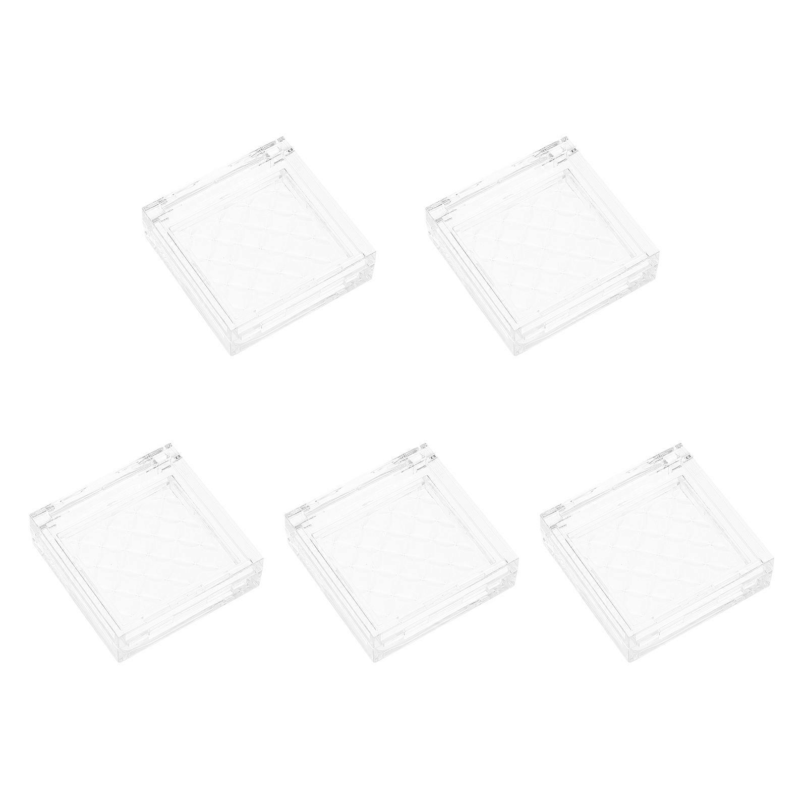 Empty Eyeshadow Container for Cosmetics Storage 15Pcs Transparent Small Plastic Cases
