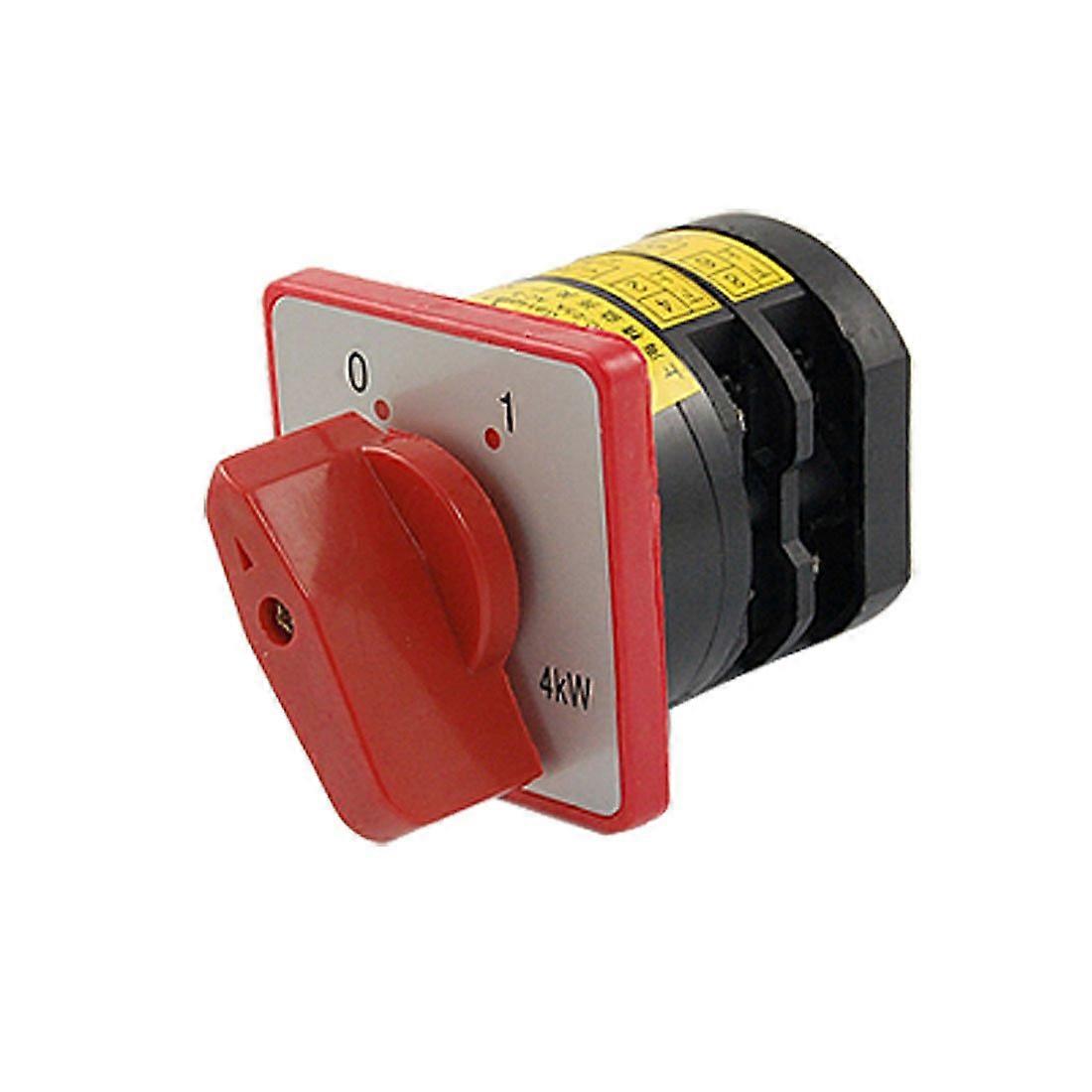 Red Rotary Cam Switch AC 20A HZ520/4 Dual Position Universal Electrical Control