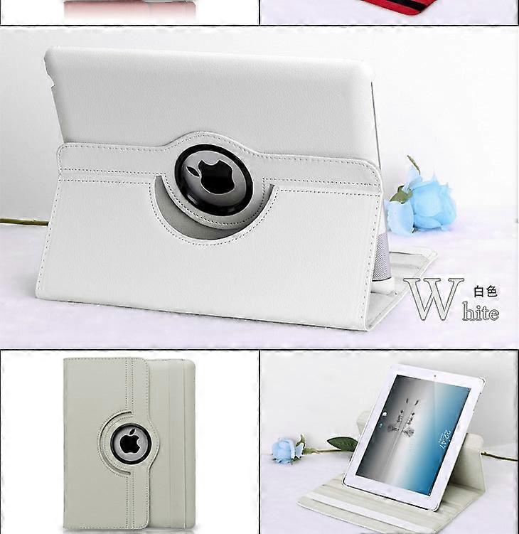 Stylish Case For Ipad Pro 9.7-2016 White Litchi Texture Rotating Leather