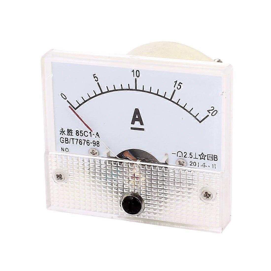 Analog Ampere Panel Meter DC 020A 85C1A Ammeter Gauge for Automotive Battery Charging Test