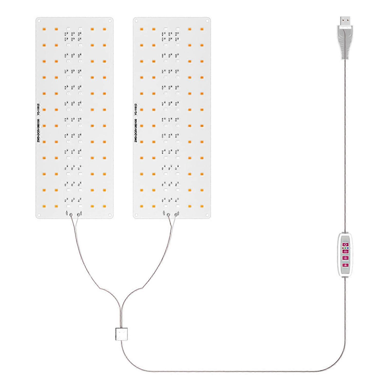 LED Grow Light Quantum Board for Indoor Plants, USB Powered 5V Hanging Efficiency Lamp