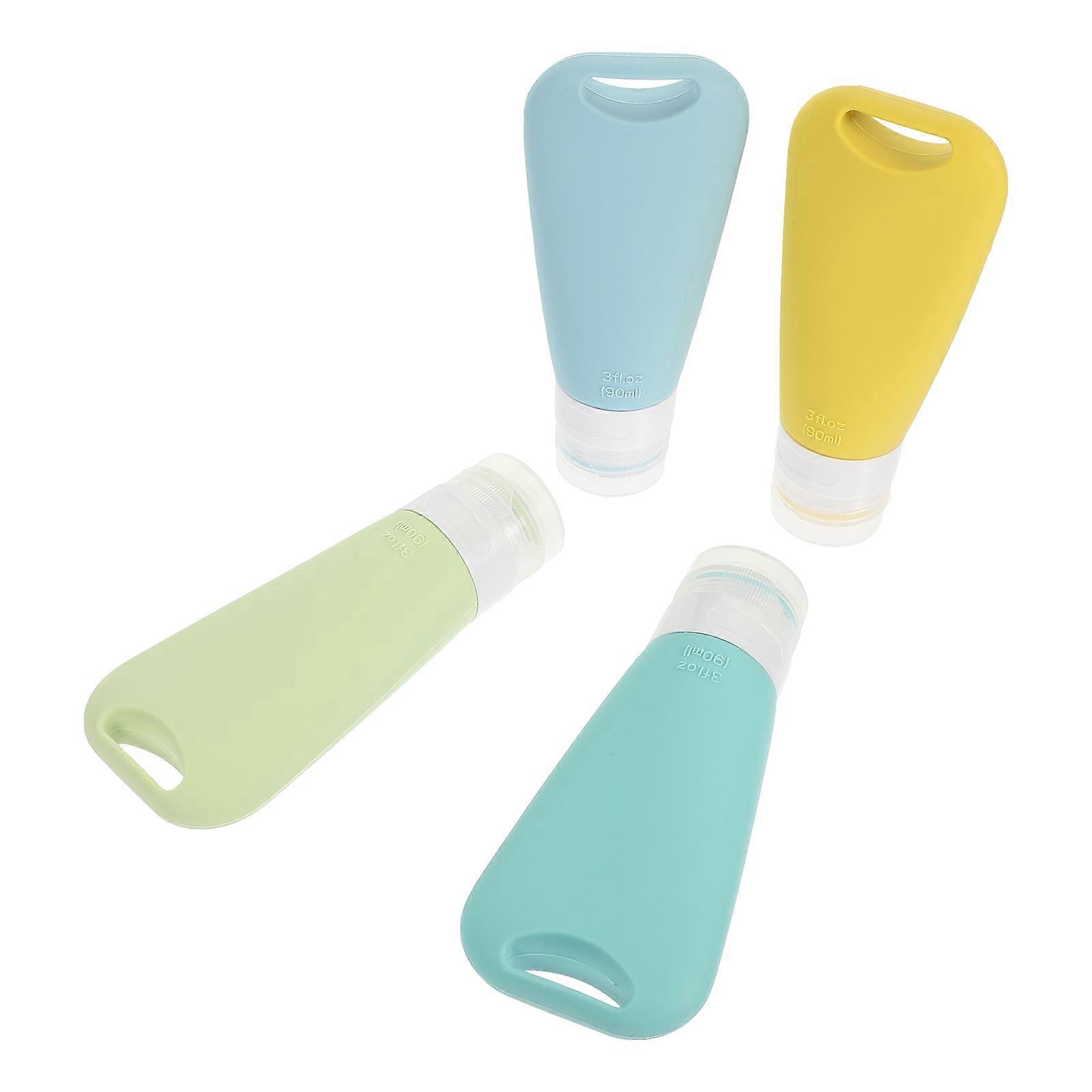 Lotion Sub Bottles Silicone Travel Bottles for Storage Use 4Pcs Kit
