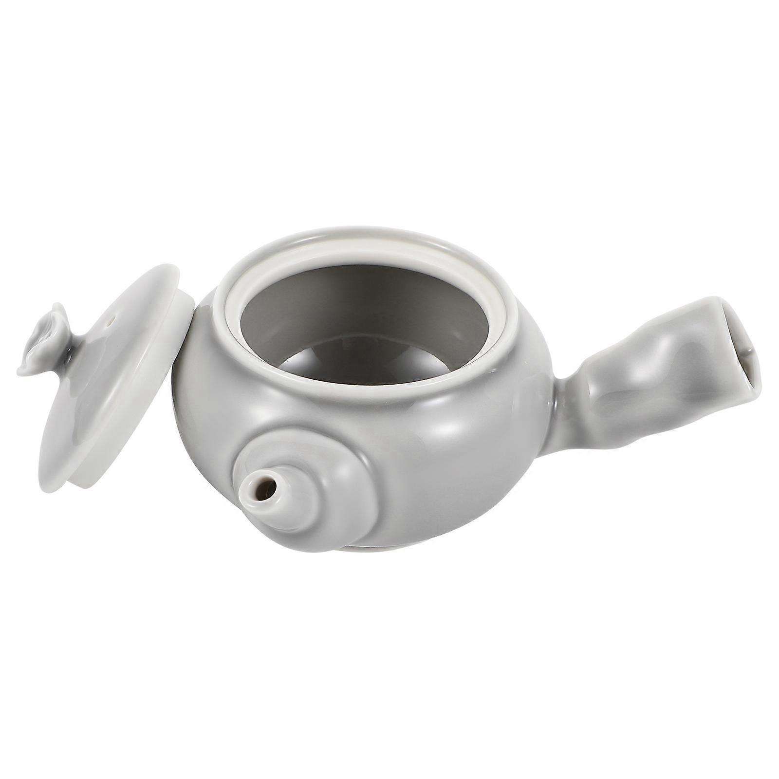 Household Ceramic Teapot for Tea Storage 1Pcs Side Handle Tea Kettle