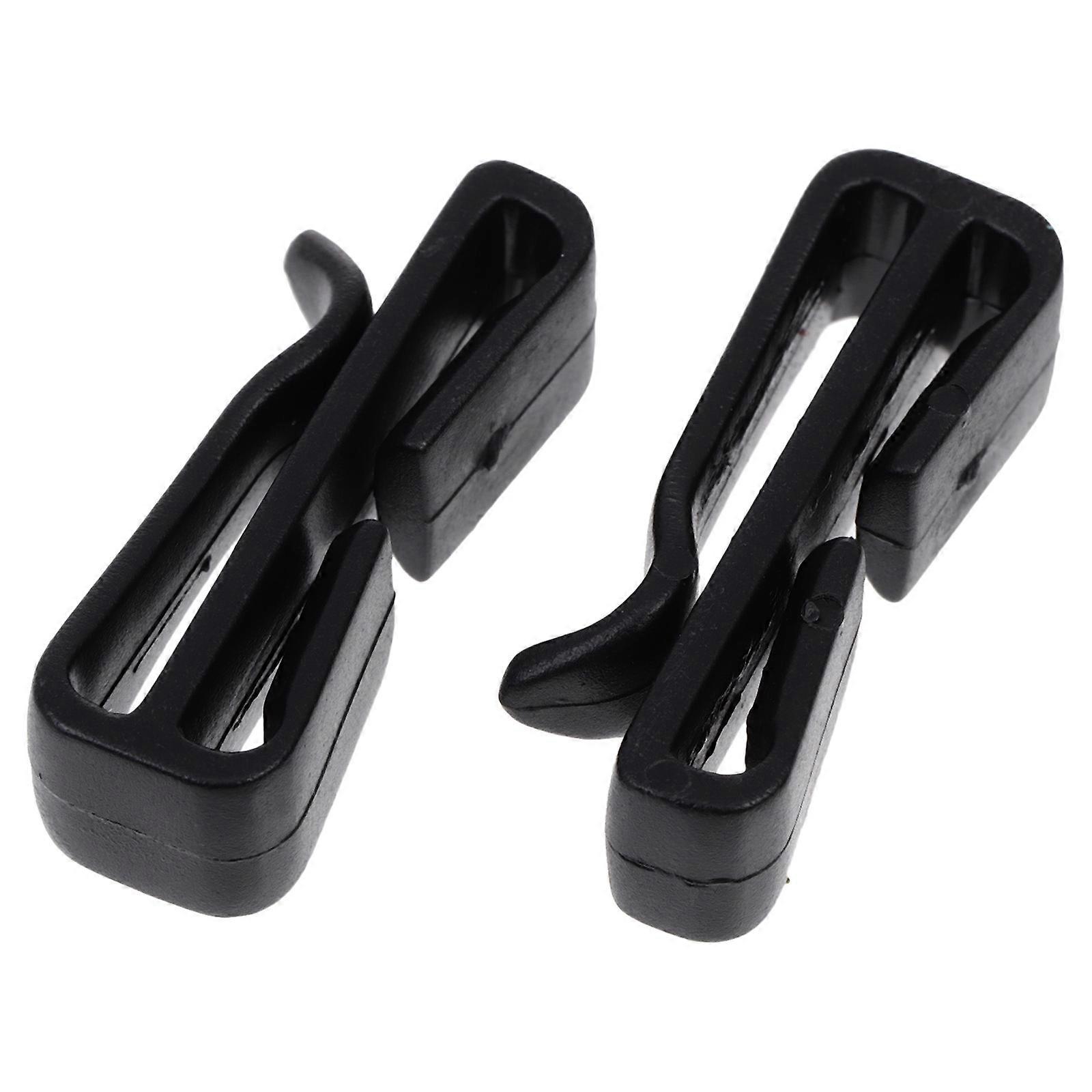 Skiing Mask Clip for Fixing Use 1Pair Black Plastic Mask Hooks