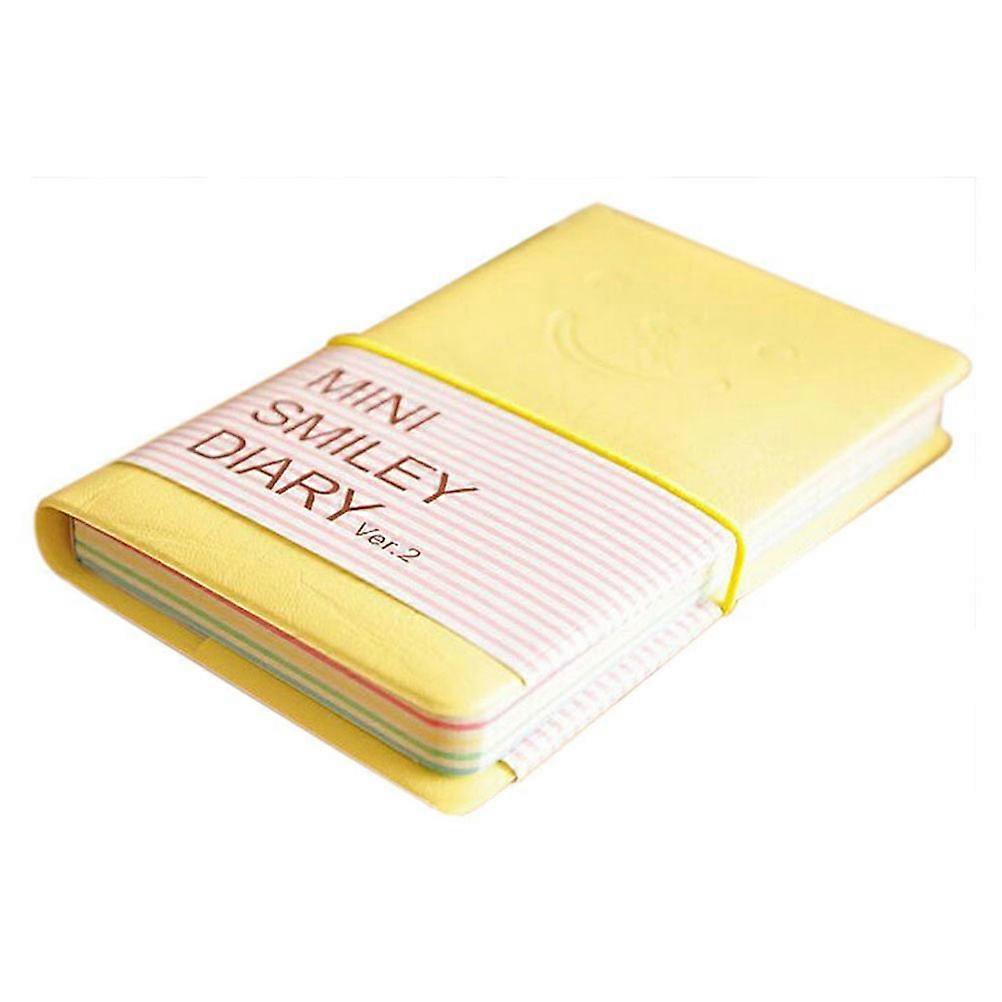 Yellow Notebook PU Notebook for Taking Notes with Colored Paper