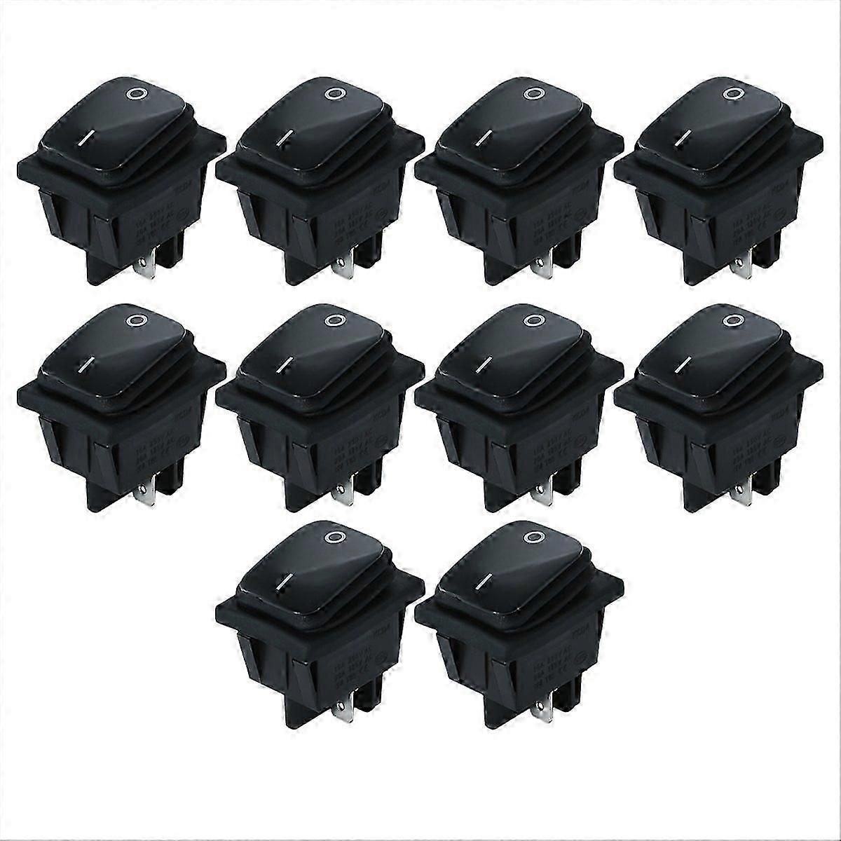 4 Pins Waterproof Rocker Switch 250V 16A Car Boat Button