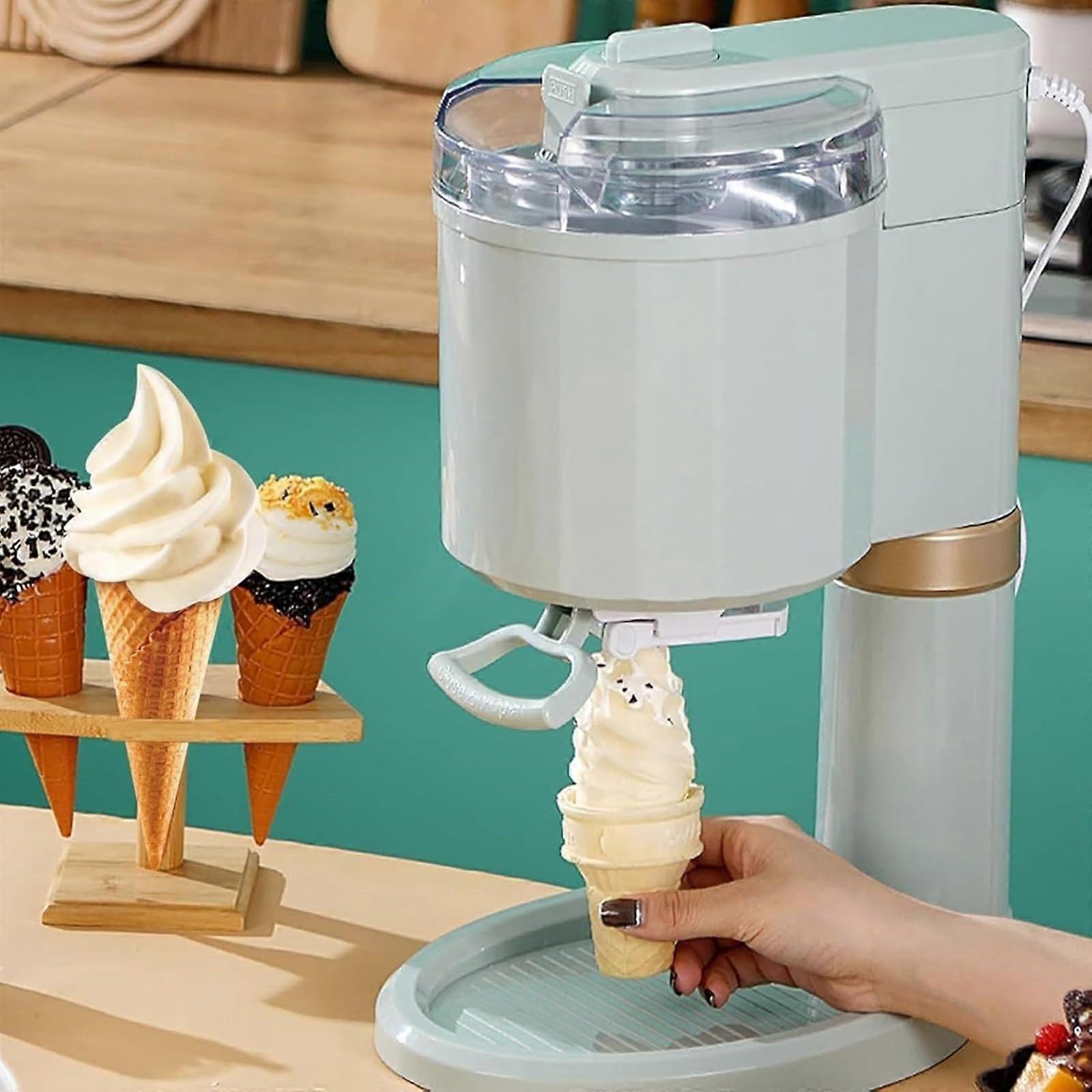 1L Automatic Soft Serve Ice Cream Maker for Home, Compact Yogurt and Dessert Machine