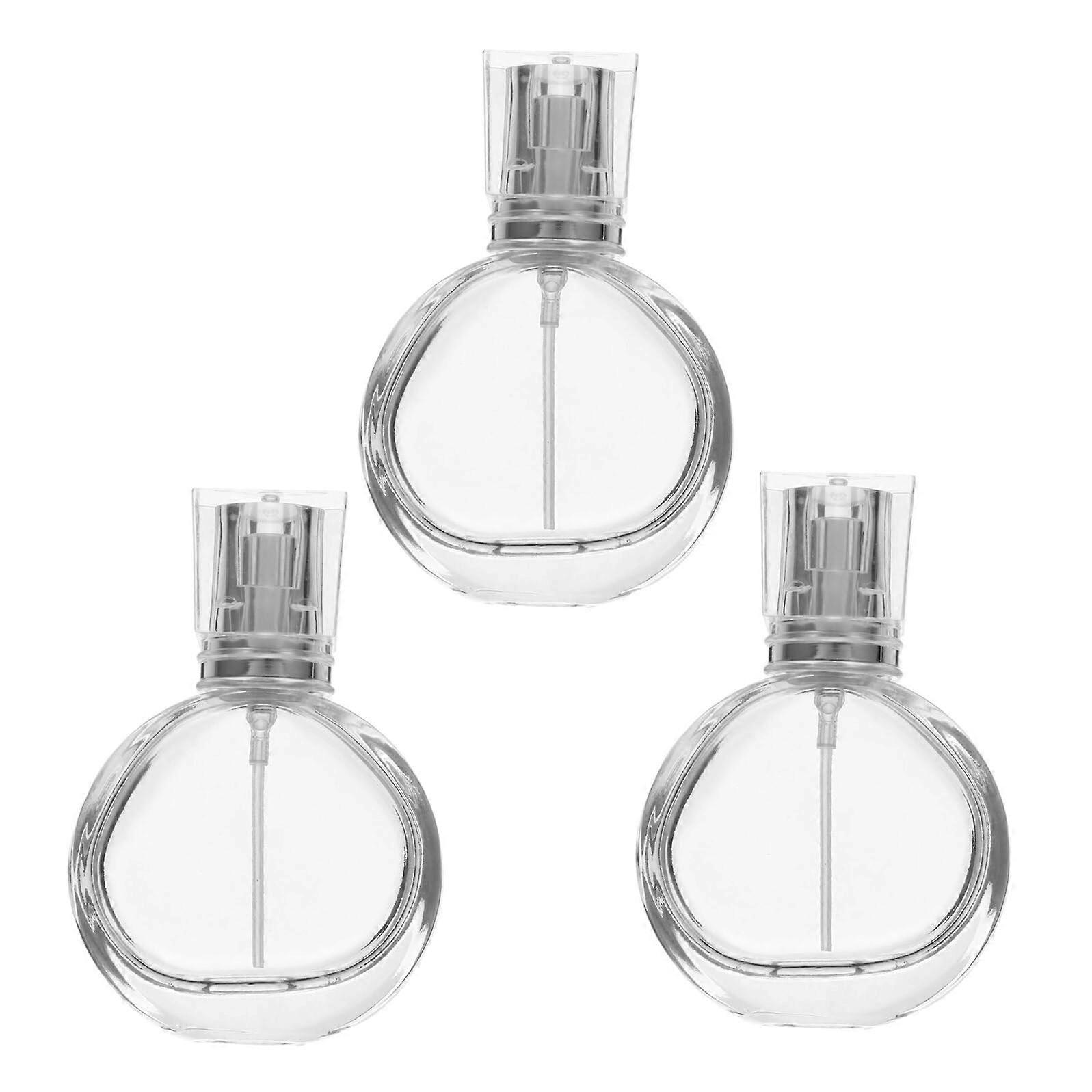 3Pcs Refillable Glass Perfume Spray Bottles LeakProof Fine Mist Atomizer for Travel