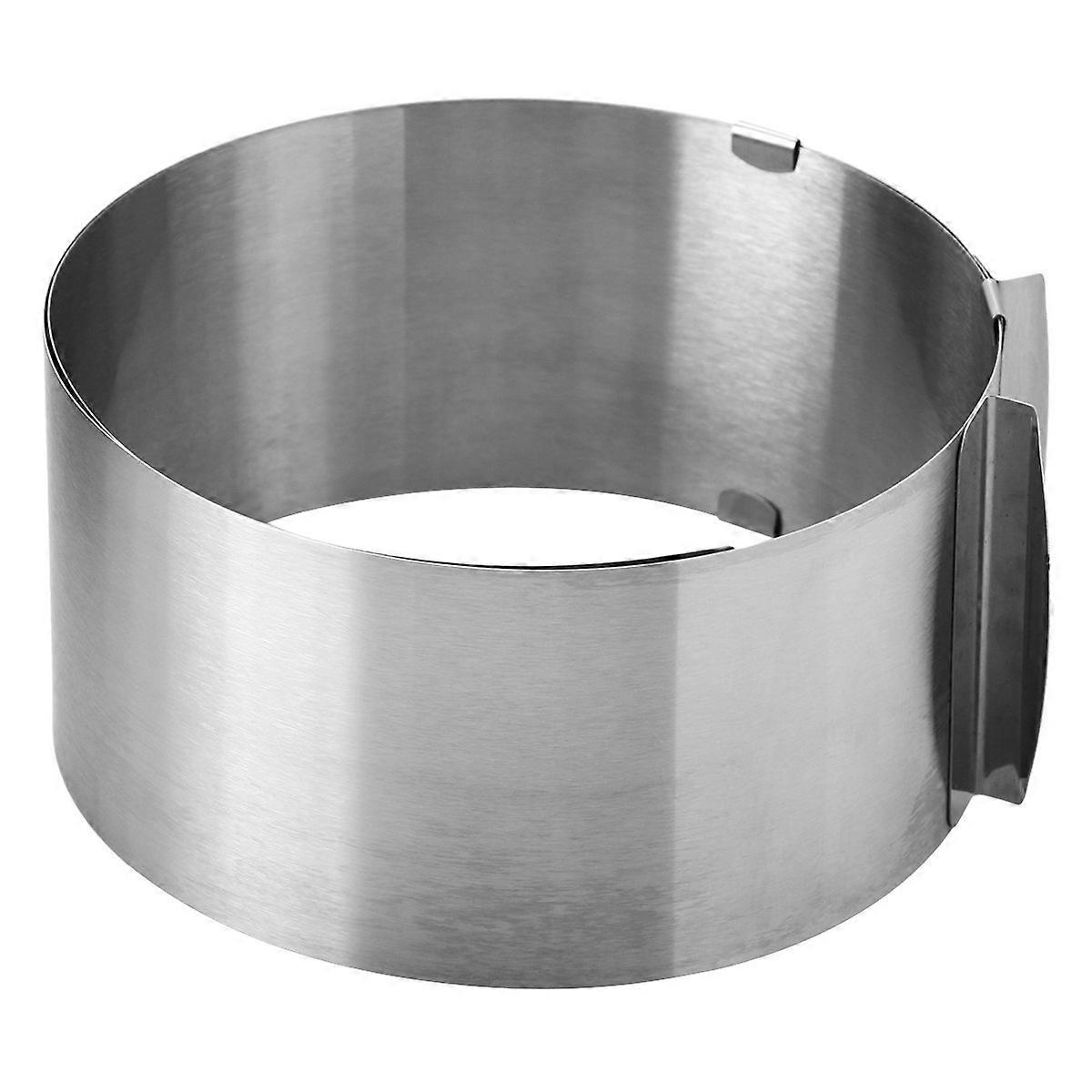 Adjustable Cake Ring 612 Inch Stainless Steel for Precise Layered Cakes and Easy Baking