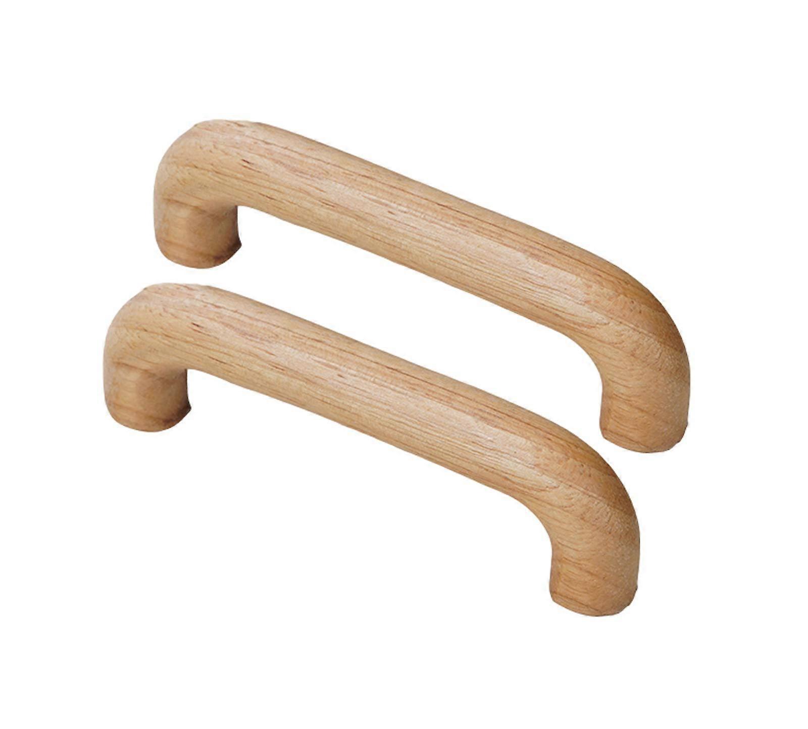 Wood Drawer Handle 96mm Durable Beech Wood Cabinet Pull with Smooth Ergonomic Grip