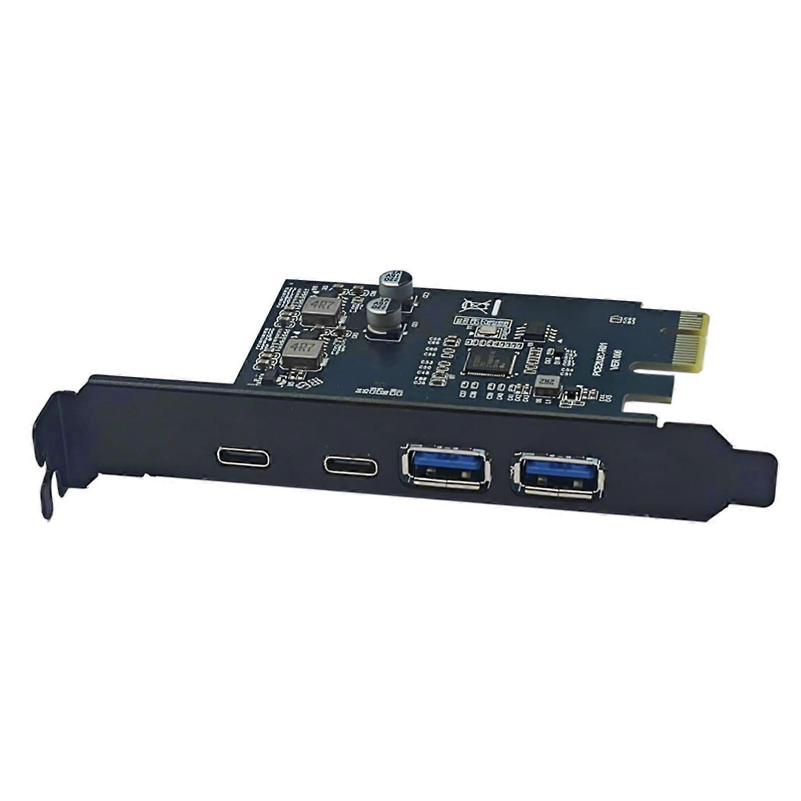USB 3.2 Gen 1 PCIe Expansion Card 5Gbps Speed Transfer MultiPort Adapter for Desktop