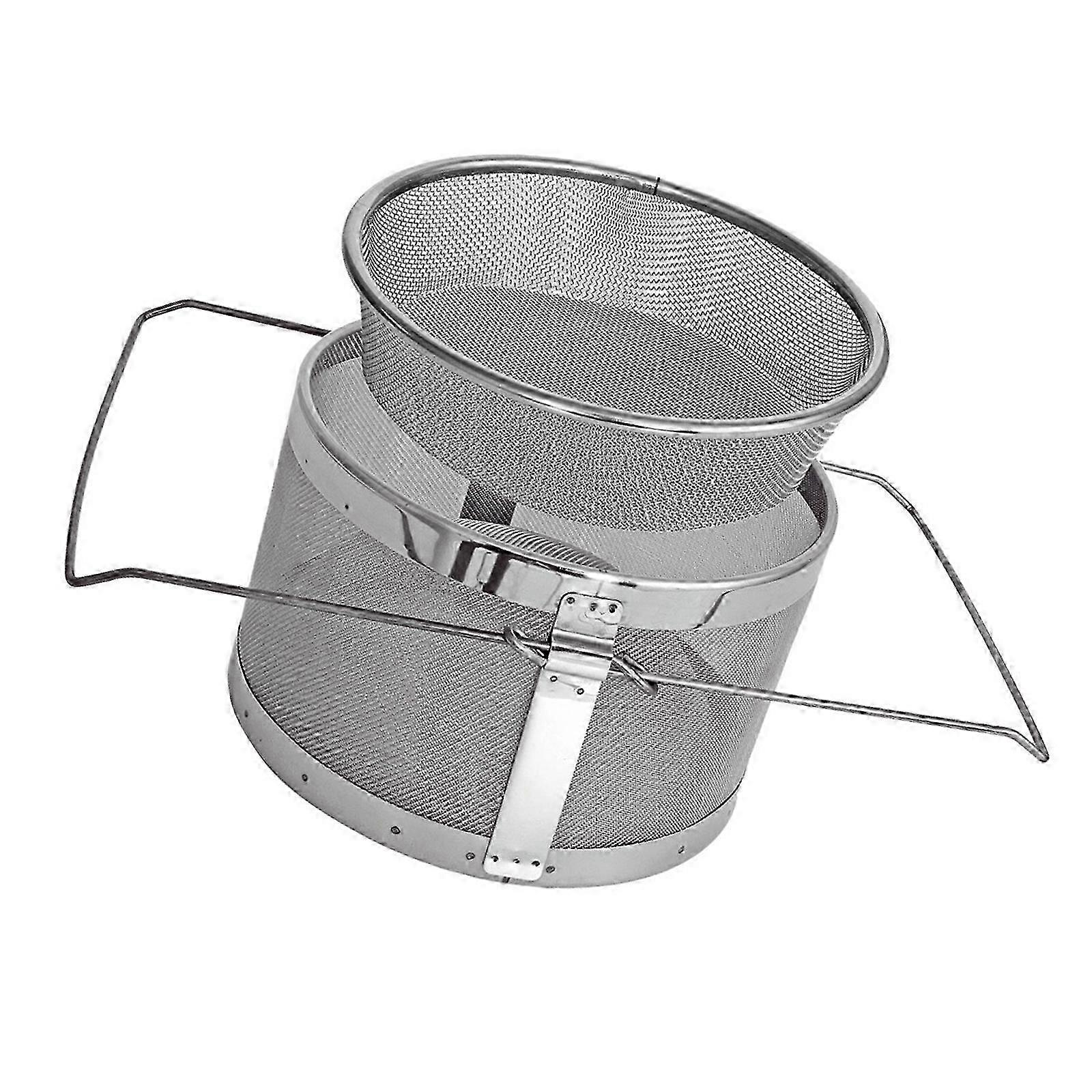 Bees Keeping Strainer Stainless steel double Mesh, honey extraction washable construction