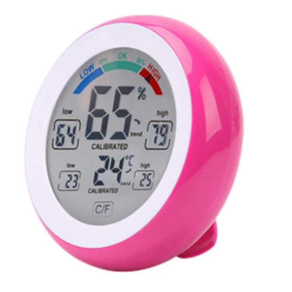Digital Hygrometer Thermometer with Precision Sensor for Home Office Baby Room, Red