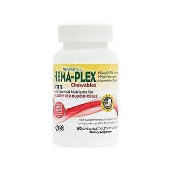 NaturesPlus Hema-Plex Iron, 60 Chewables