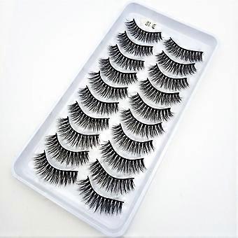 False eyelashes are naturally soft and enlarge eyelashes on both eyes