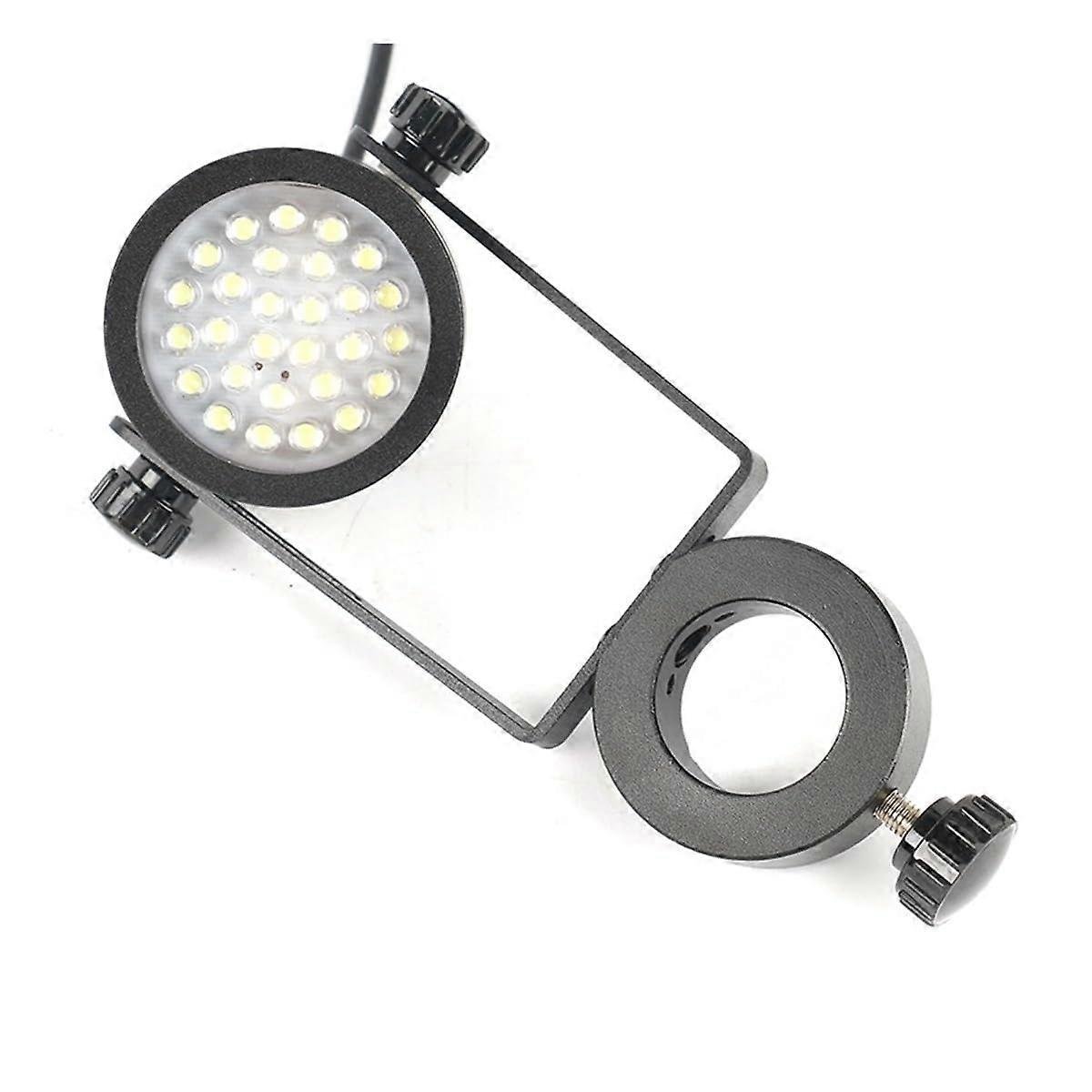 25mm LED Microscope Ring Light 35000 LUX Cool White 7000K  Brightness Illumination Lamp for Stereo Microscope